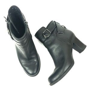 Clarks zip heeled ankle boots